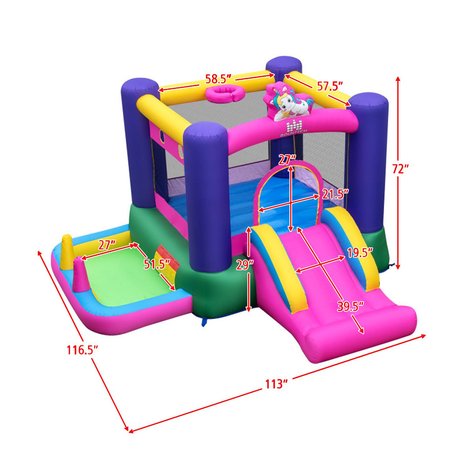 58.5"  
57.5"  
27"  
72"  
21.5"  
27"  
51.5"  
29"  
19.5"  
39.5"  
116.5"  
113"
