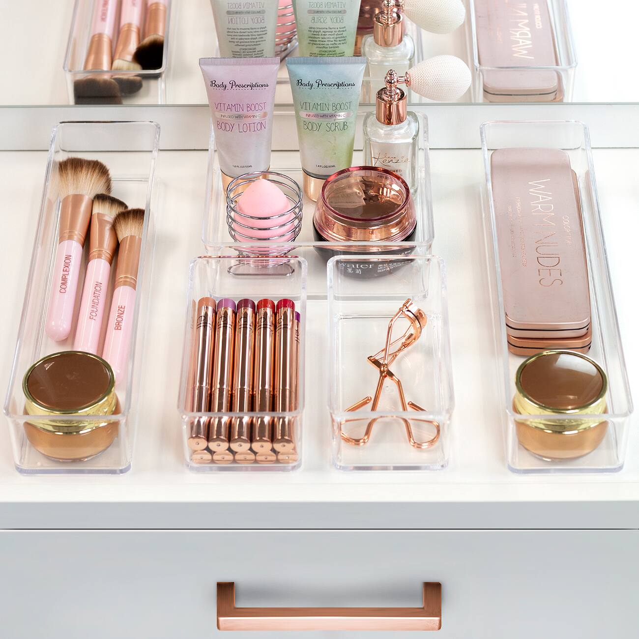 100% VITAMIN - LOTION  
100% VITAMIN - BODY SCRUB  
Body Prescriptions  
VITAMIN BOOST BODY LOTION  
VITAMIN BOOST BODY SCRUB  
COMPLEXION FOUNDATION  
BRONZE  
WARM NUDES  
WARM NUDES