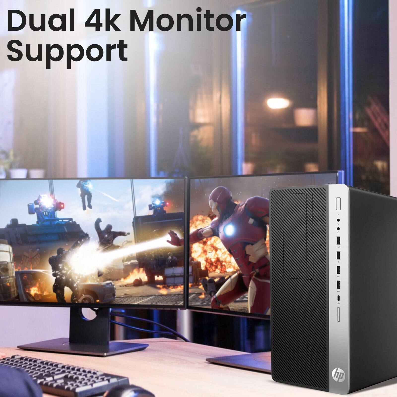 HP Refurbished Excellent G4 600 Tower Gaming Desktop PC | Intel i5