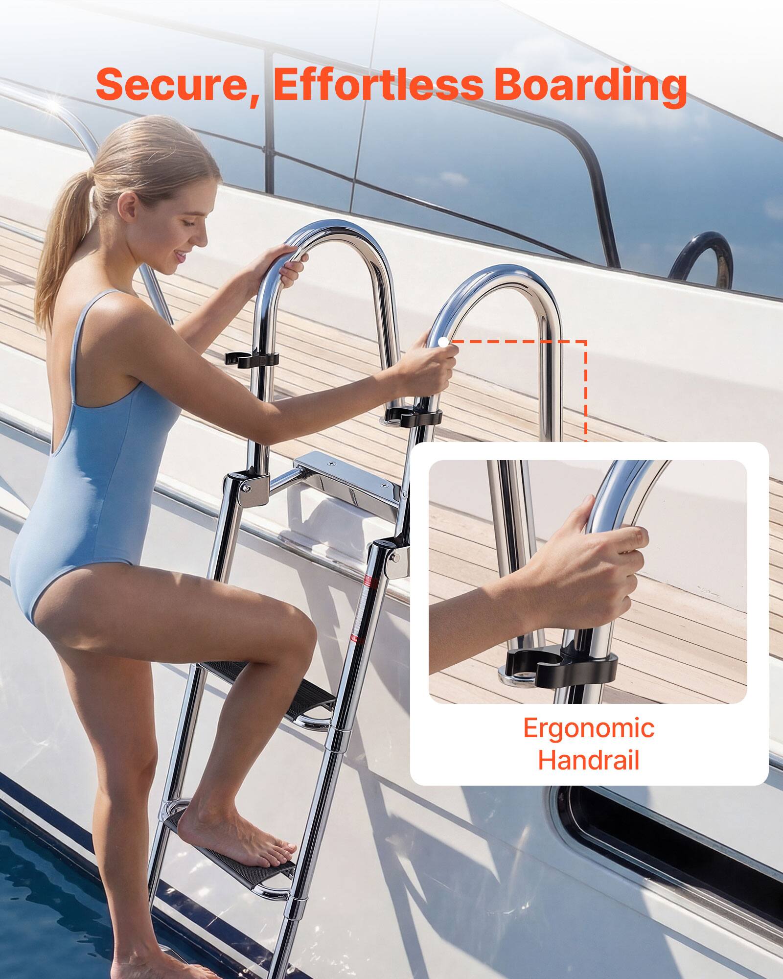 Secure, Effortless Boarding

Ergonomic Handrail