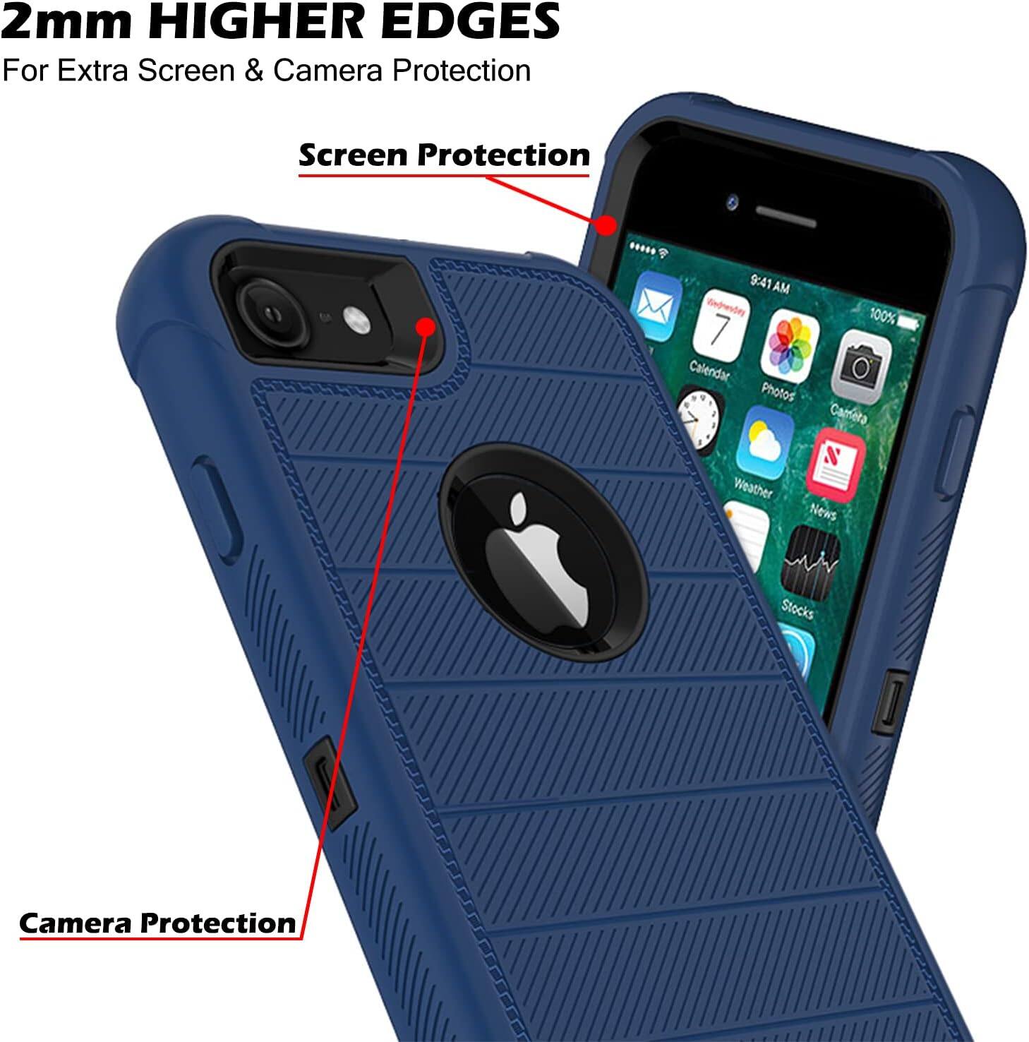 2mm HIGHER EDGES  
For Extra Screen & Camera Protection

Screen Protection

Camera Protection