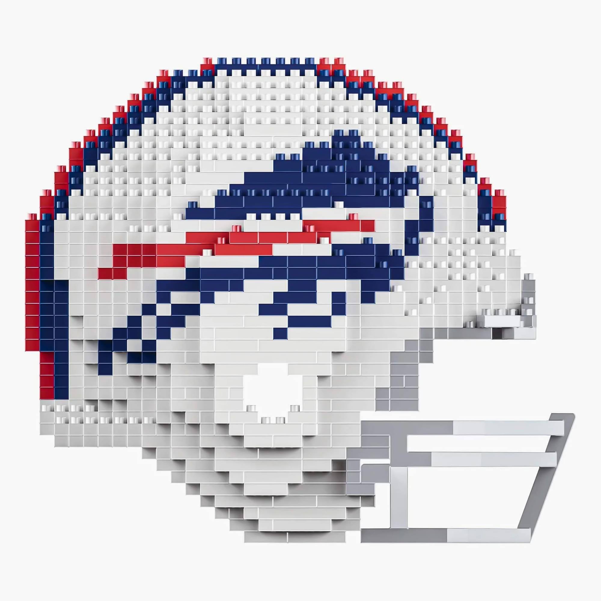 Alt View 2. Forever Collectibles - Buffalo Bills NFL FOCO BRXLZ Helmet Building Block Set - White.