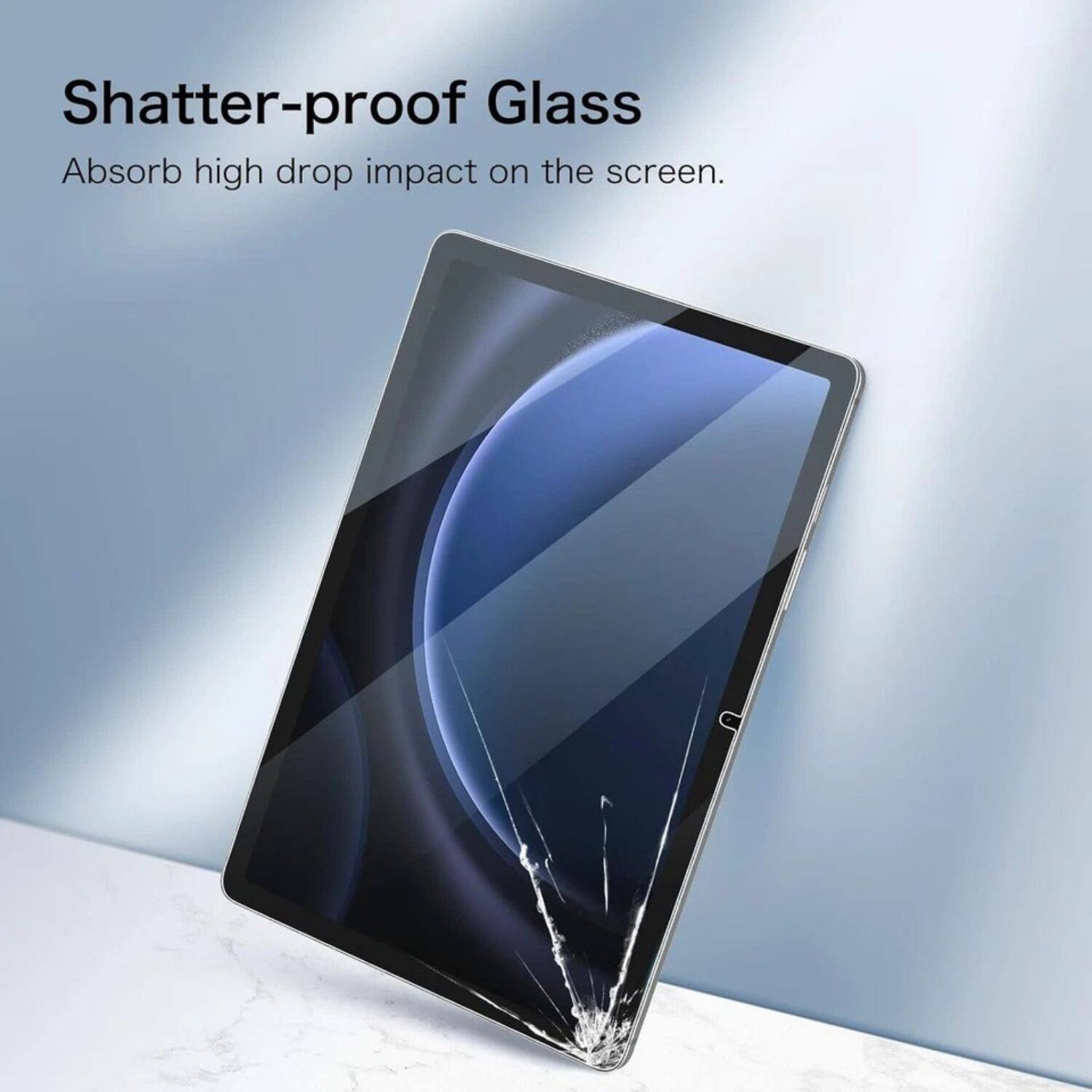 Shatter-proof Glass  
Absorb high drop impact on the screen.