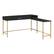 Angle. OSP Home Furnishings - Modern Life Desk in Black - Black.