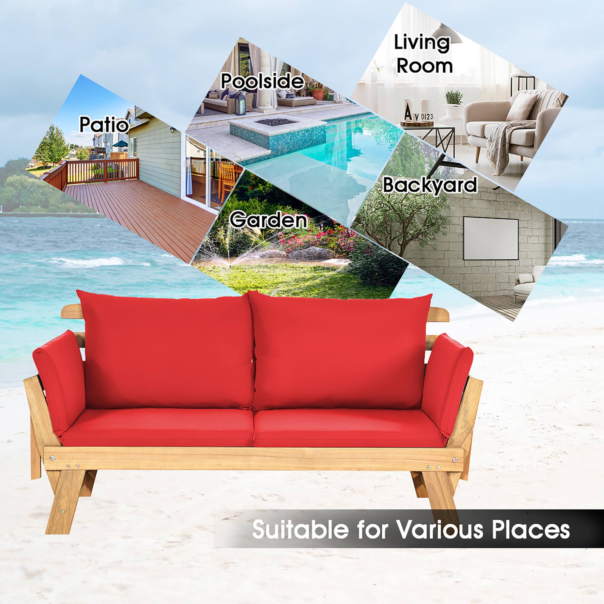 Patio Poolside Living Room A y 0123 Garden Backyard Suitable for Various Places