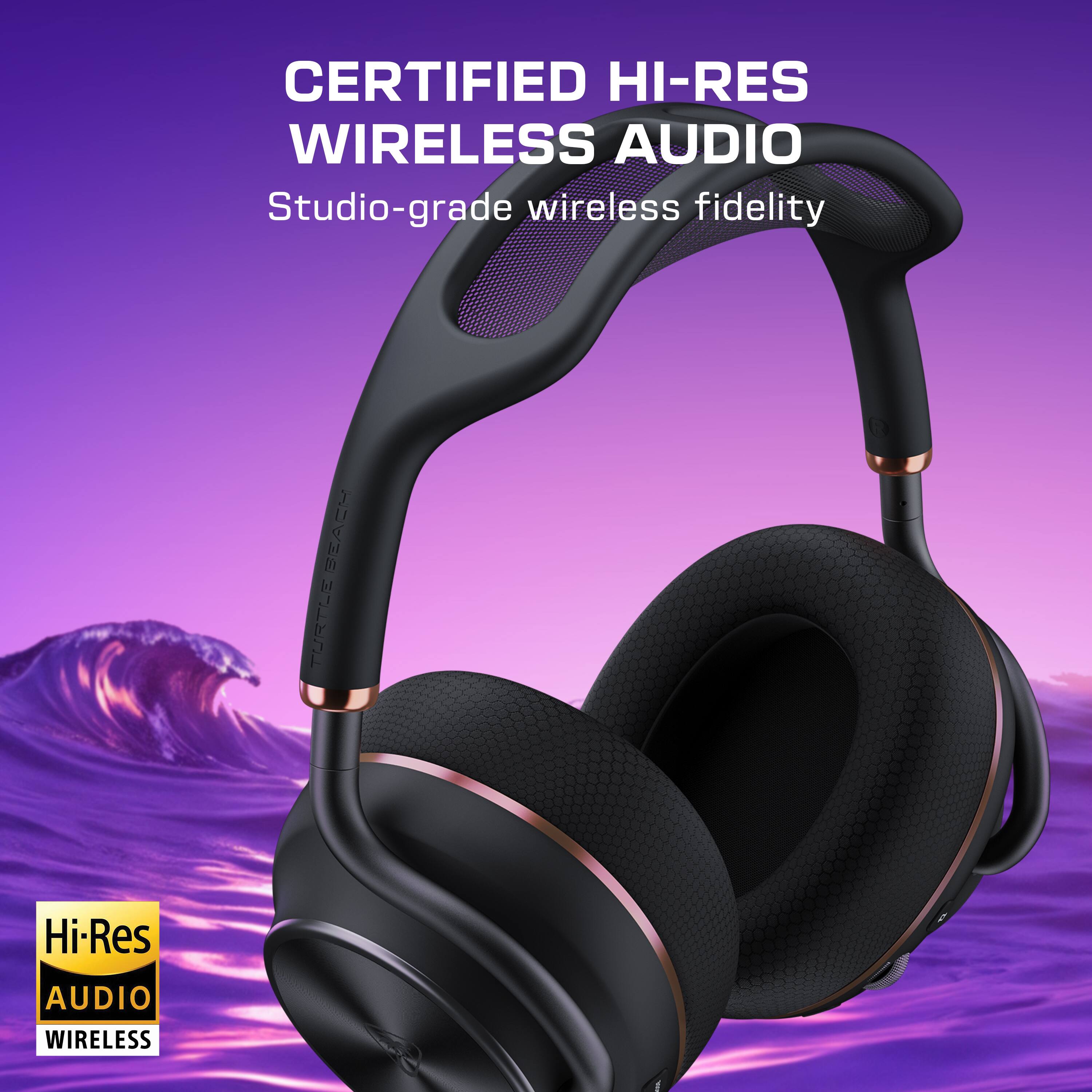 CERTIFIED HI-RES WIRELESS AUDIO  
Studio-grade wireless fidelity  

Hi-Res AUDIO WIRELESS