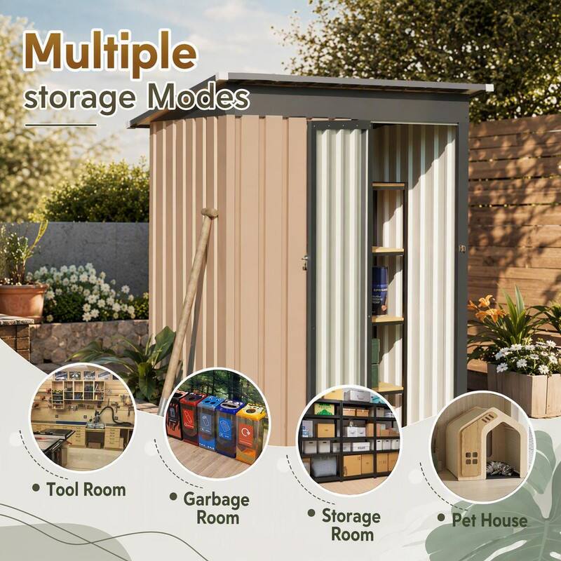 Multiple storage Modes  
- Tool Room  
- Garbage Room  
- Storage Room  
- Pet House