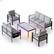Front. Bestier - LED Aluminum Outdoor Patio Furniture Set, 7-Piece Patio Sectional Conversation Set for Balcony and Backyard - Gray.