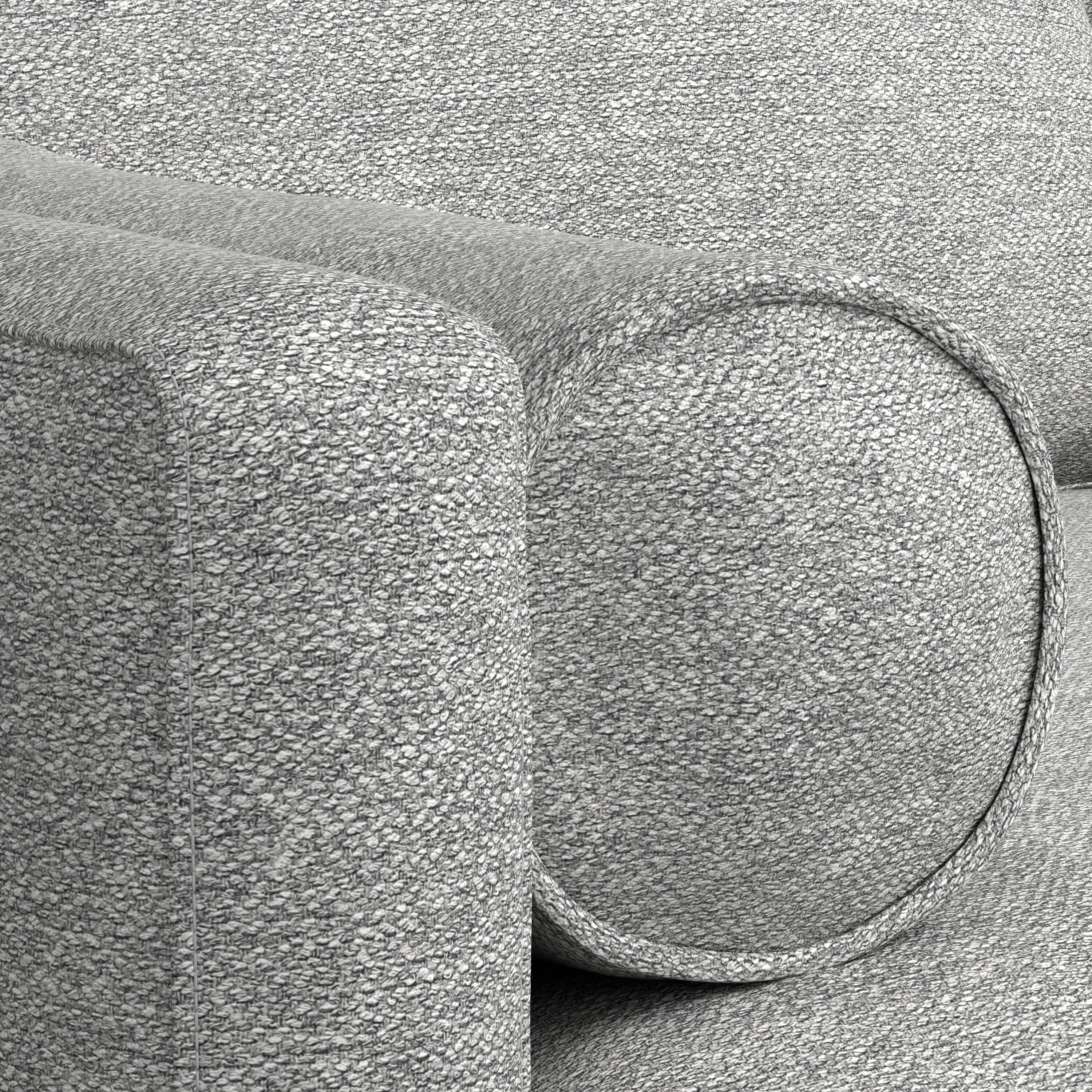 Alt View 2. Simpli Home - Morrison 89 inch Wide Mid-Century Modern Sofa in Mist Grey Woven-Blend Fabric - Mist Grey.