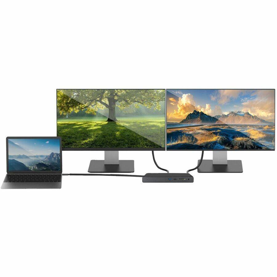 Alt View 1. CODi - CODi Centro1201 Multi-Display 85W MST USB-C Docking Station - Expand your workspace with support for multiple.