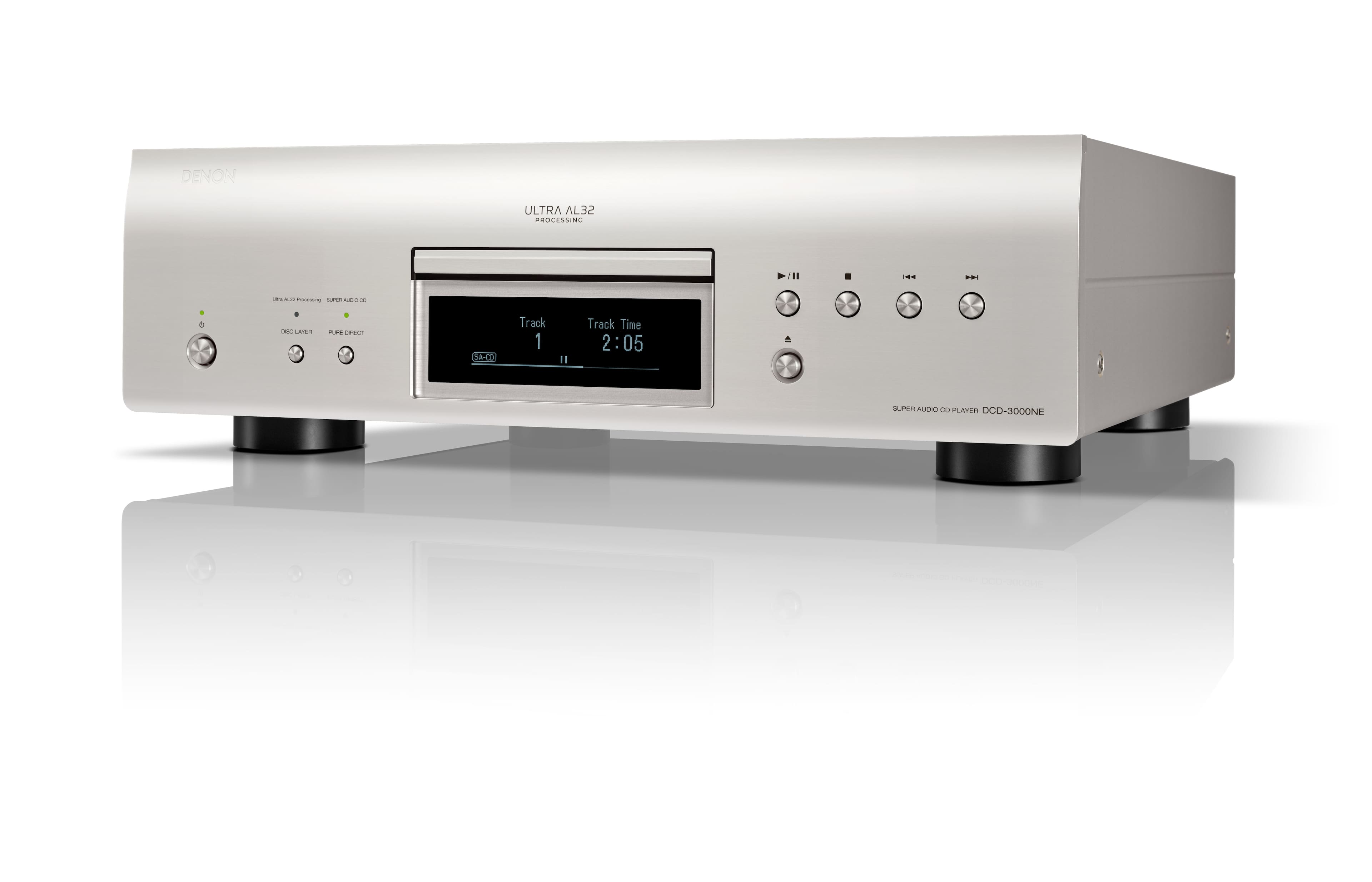 Denon - DCD-3000NE CD Player - Silver - Front_Zoom