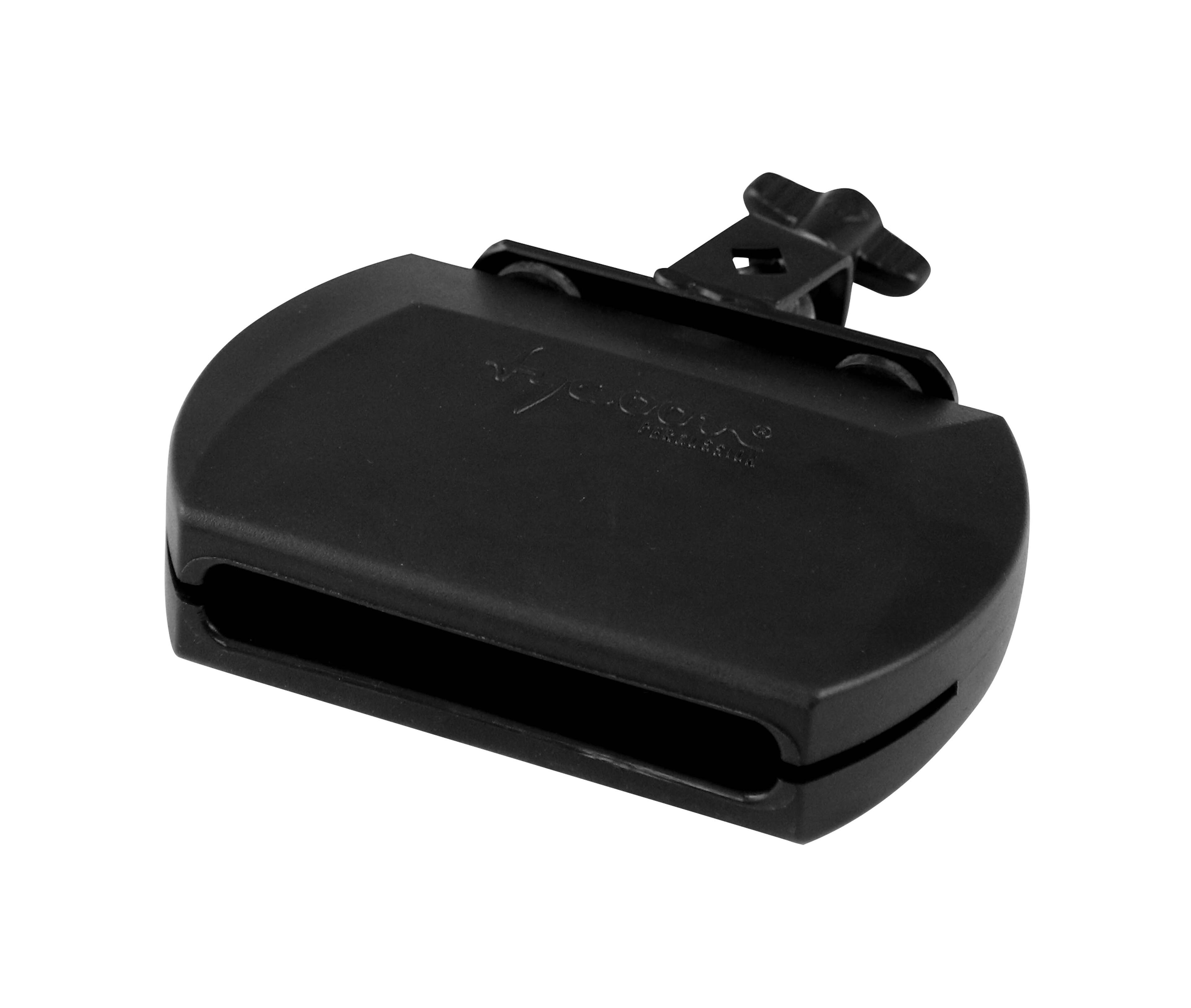 Front. Tycoon Percussion - 5-Inch Beat Block With Mount, Auxiliary Percussion Block for Drum and Percussion Setups.
