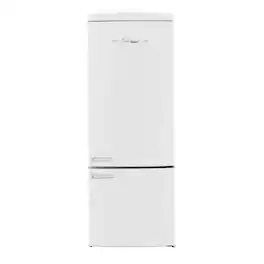 Unique Appliances - 28 in. Wide Classic Retro 16.7 cu.ft Bottom Freezer Counter Depth Refrigerator - Marshmallow White
