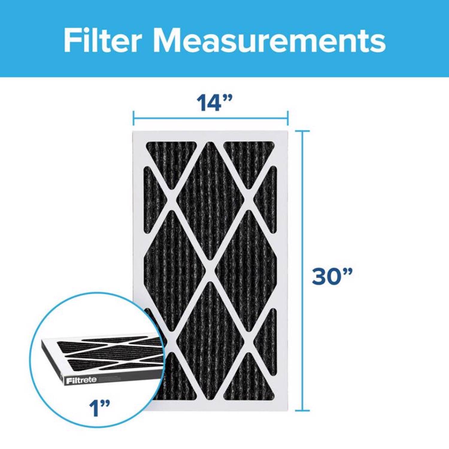 Filter Measurements  
14" x 30" x 1"  
Filtrete