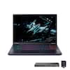 Front. Acer - Acer Predator Helios Neo 16 AI 16" Gaming Laptop,Ultra 9 275HX,64GB RAM,2TB SSD+1TB Dock Set,RTX 5070Ti,Win11 Pro,Black - Black.
