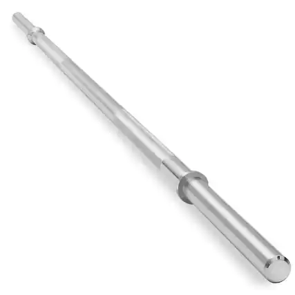 Front. Philosophy Gym - 1-in Standard Weightlifting Barbell - Straight Bar - Chrome.
