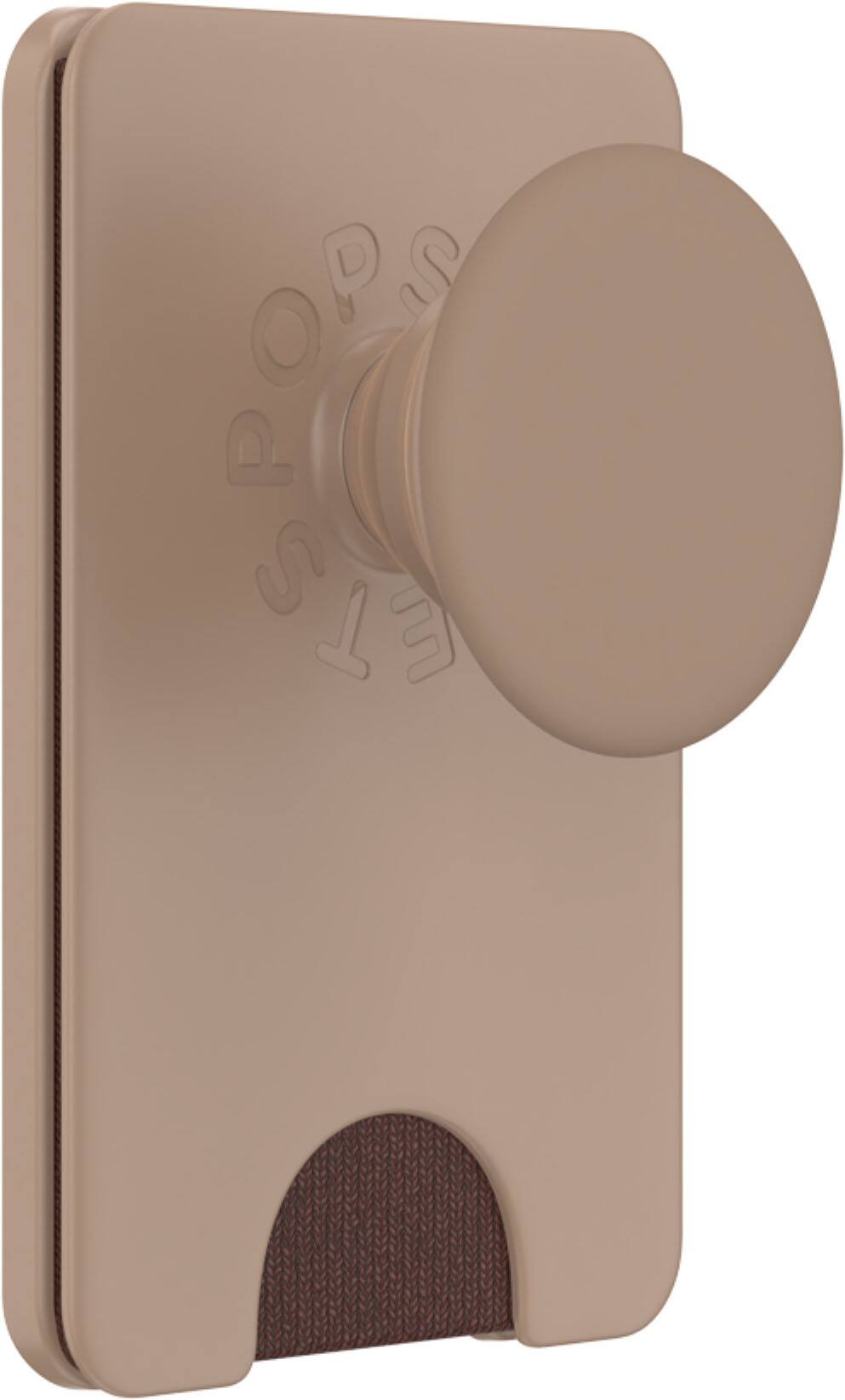 PopSockets - MagSafe PopWallet+ Cell Phone Wallet & Grip, with Adapter Ring - Latte