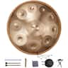 VEVOR - Handpan Drum, 22 in & 10 Notes, D Minor Hand Drum, Hand Pan Drum Instrument with Mallets, 432Hz Handpan Stand &Carry Bag - Golden