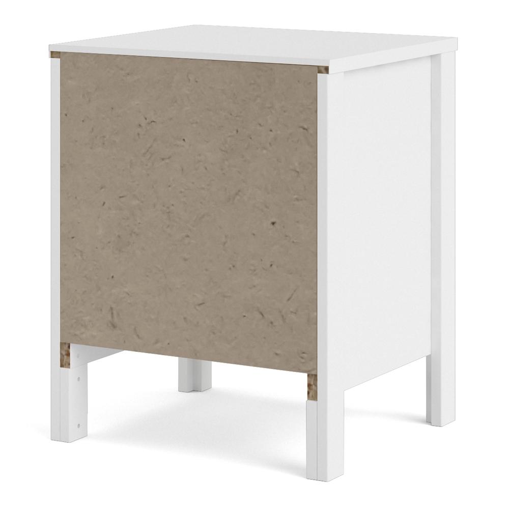 Alt View 1. Tvilum - Madrid 2 Drawer Nightstand - White.