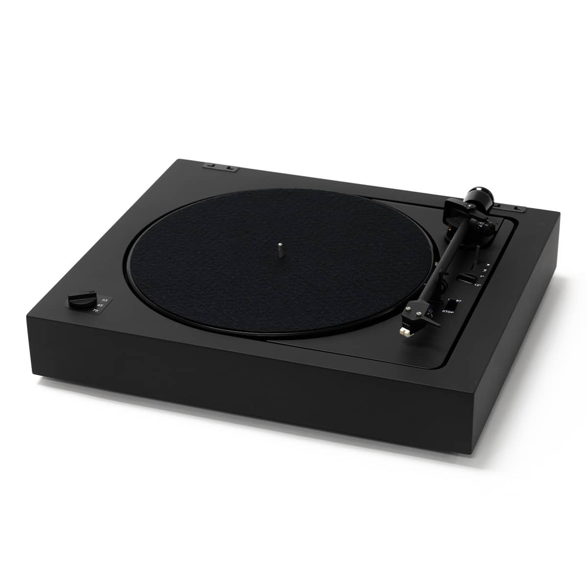 Pro-Ject - A2 Fully Automatic Sub-Chassis Turntable with Sumiko Rainier Cartridge - Black - Front_Zoom