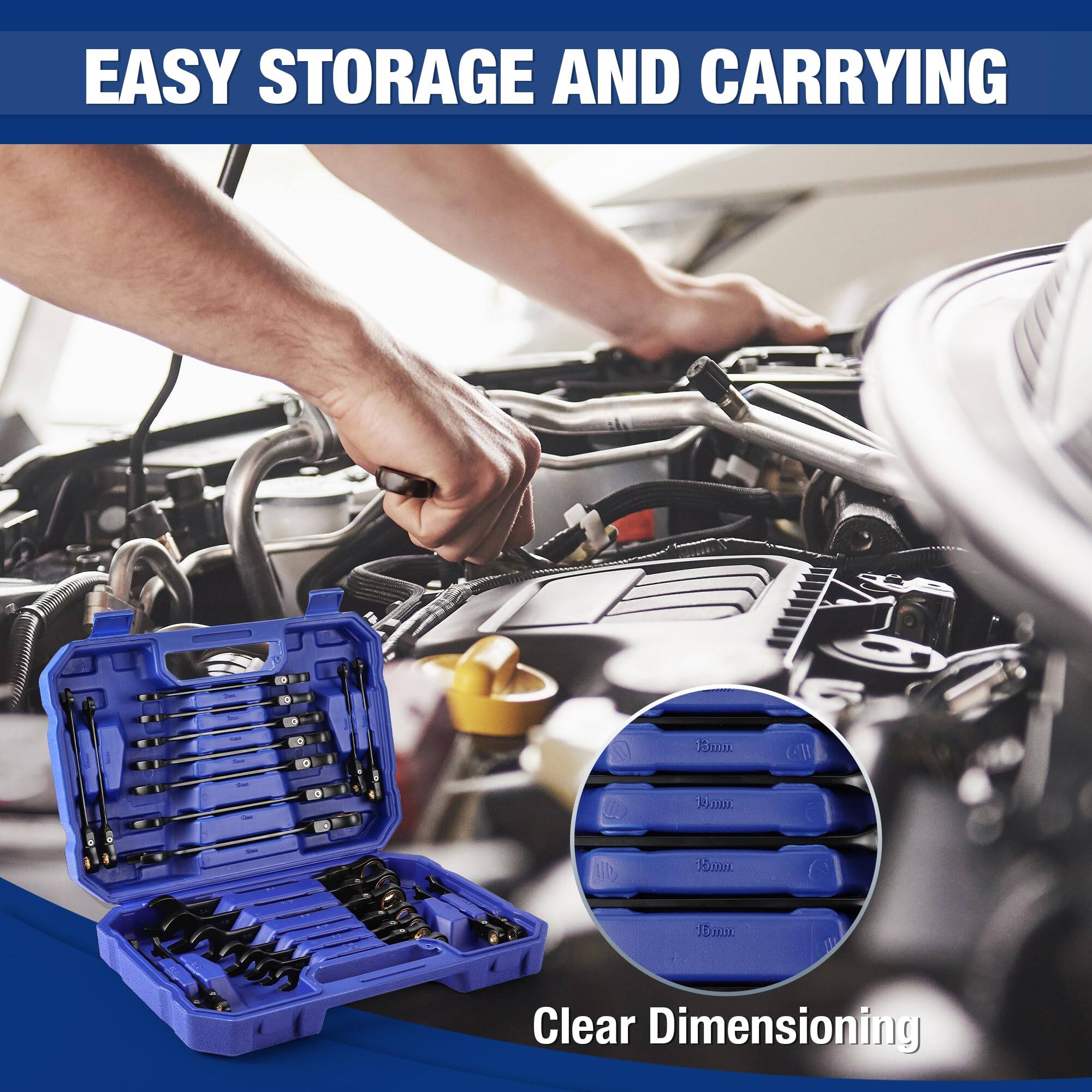 EASY STORAGE AND CARRYING

Clear Dimensioning