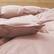 Back. Puredown - Puredown Luxurious 300TC 100% Organic Cotton Down Feather Fiber Comforter, Pink, Full/Queen - Pink.