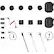 RODE Wireless Go II
- 2 x Wireless Go II Transmitters
- 2 x Windshields
- 2 x Clip Mounts
- 2 x 3.5mm TRS to TRS Adapters
- 1 x USB-C to USB-A Cable
- 1 x USB-C to USB-C Cable
- 1 x 3.5mm TRS to TRS Cable
- 1 x 3.5mm TRS to TRRS Cable
- 1 x 3.5mm TRS to TRRS Adapter
- 1 x 3.5mm TRS to TRRS Adapter
- 1 x 3.5mm TRS to TRRS Adapter
- 1 x 3.5mm TRS to TRRS Adapter
- 2 x Carrying Cases