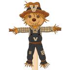 Front. Fan Creations - Vanderbilt Commodores 12" Scarecrow Yard Stake - Multicolor.