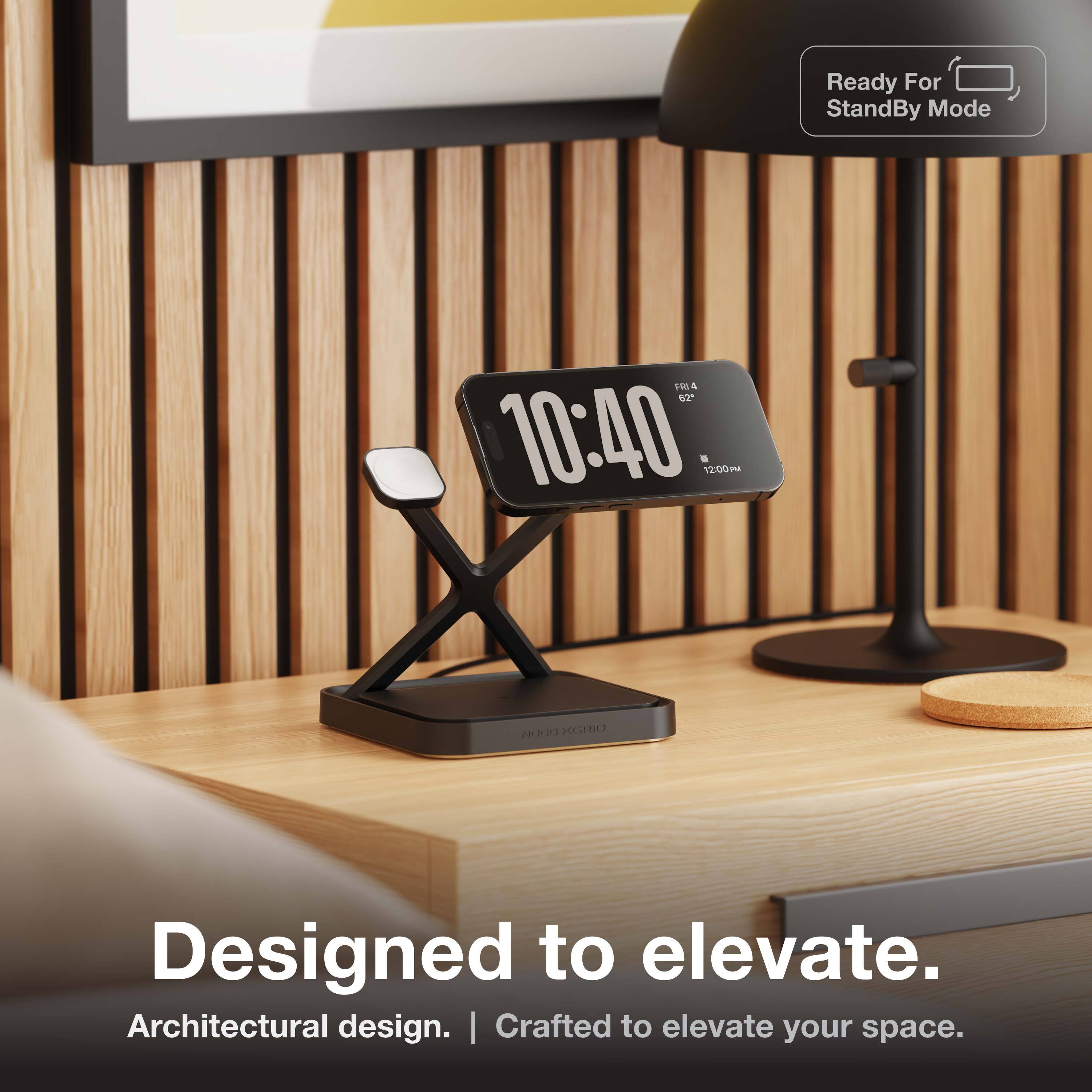 Ready For StandBy Mode

10:40  
FRI 4  
62°  
12:00 PM

Designed to elevate.  
Architectural design. | Crafted to elevate your space.