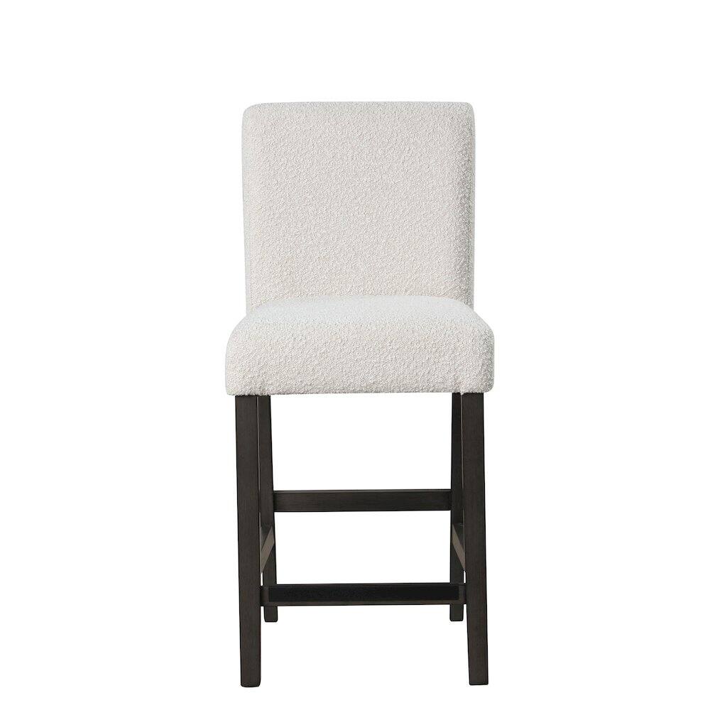 Back. New Classic Furniture - High Line Upholstered Counter Chair (Set of 2) - White.