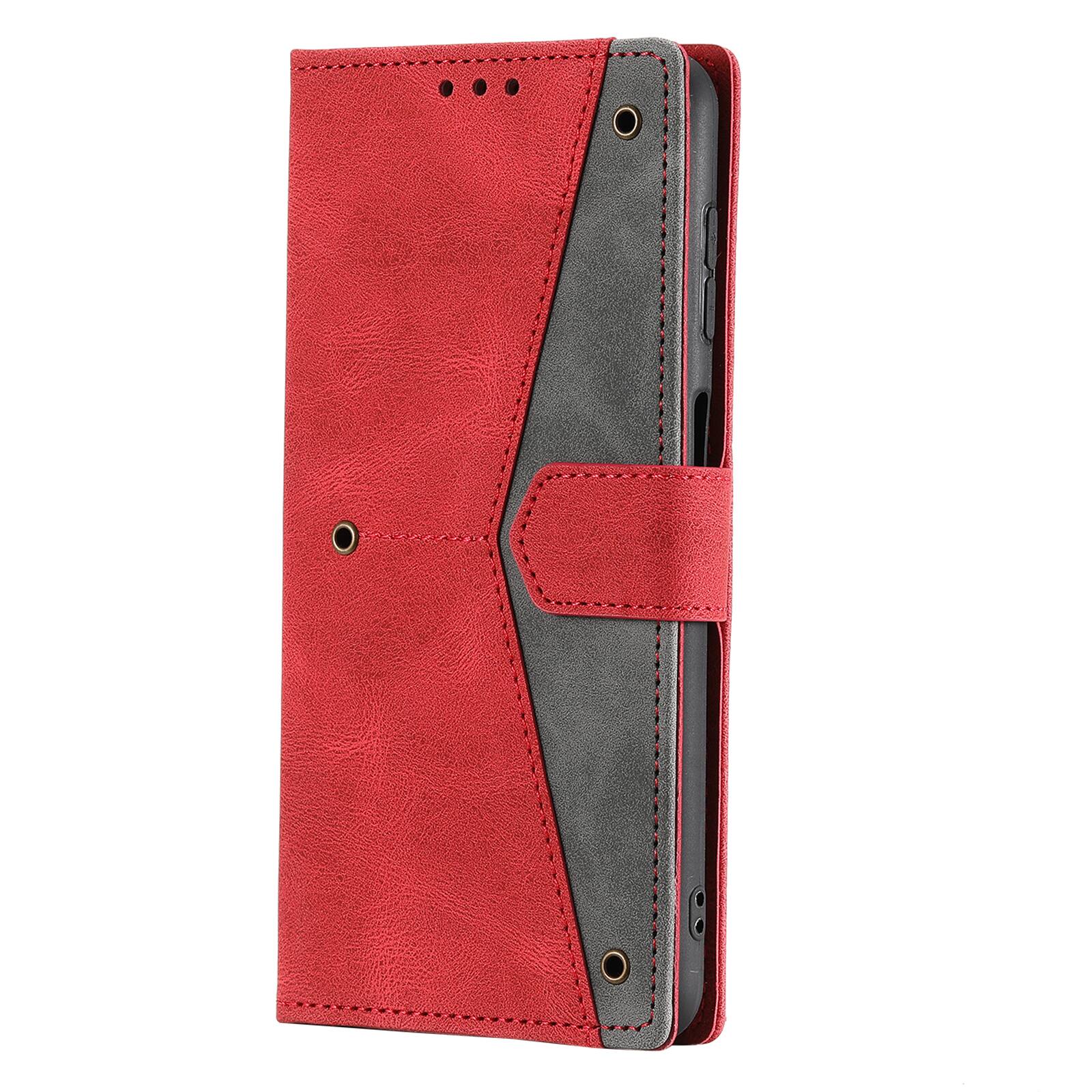 Alt View 1. Dteck - Wallet Case for Apple iPhone 17,Vintage PU Leather Flip Card Holder Kickstand Magnetic Closure Phone Cover - Red.