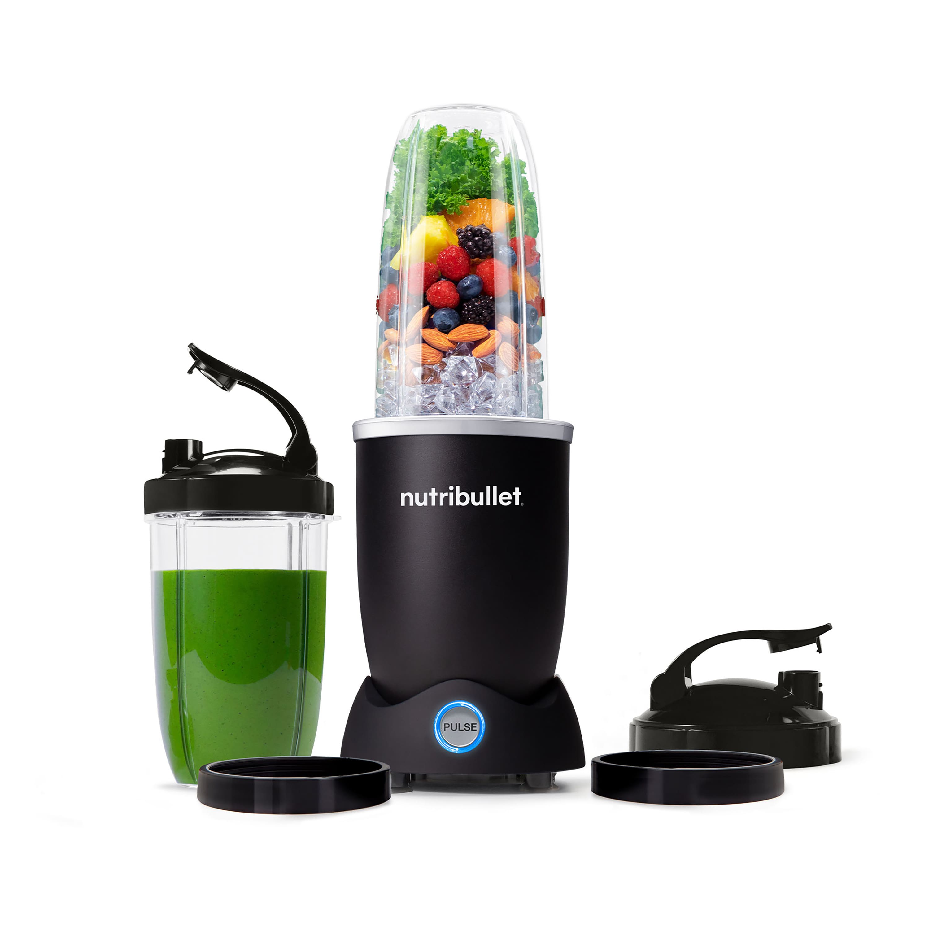 Alt View Zoom 11. NutriBullet - Pro Plus 1200 Watt Personal Blender with Pulse Function N12-1001 - Matte Black.