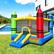 Alt View 8. Costway - Inflatable Bounce House Kids Jumping Castle w/ Slide&Ocean Balls Blower Excluded - Multicolor.