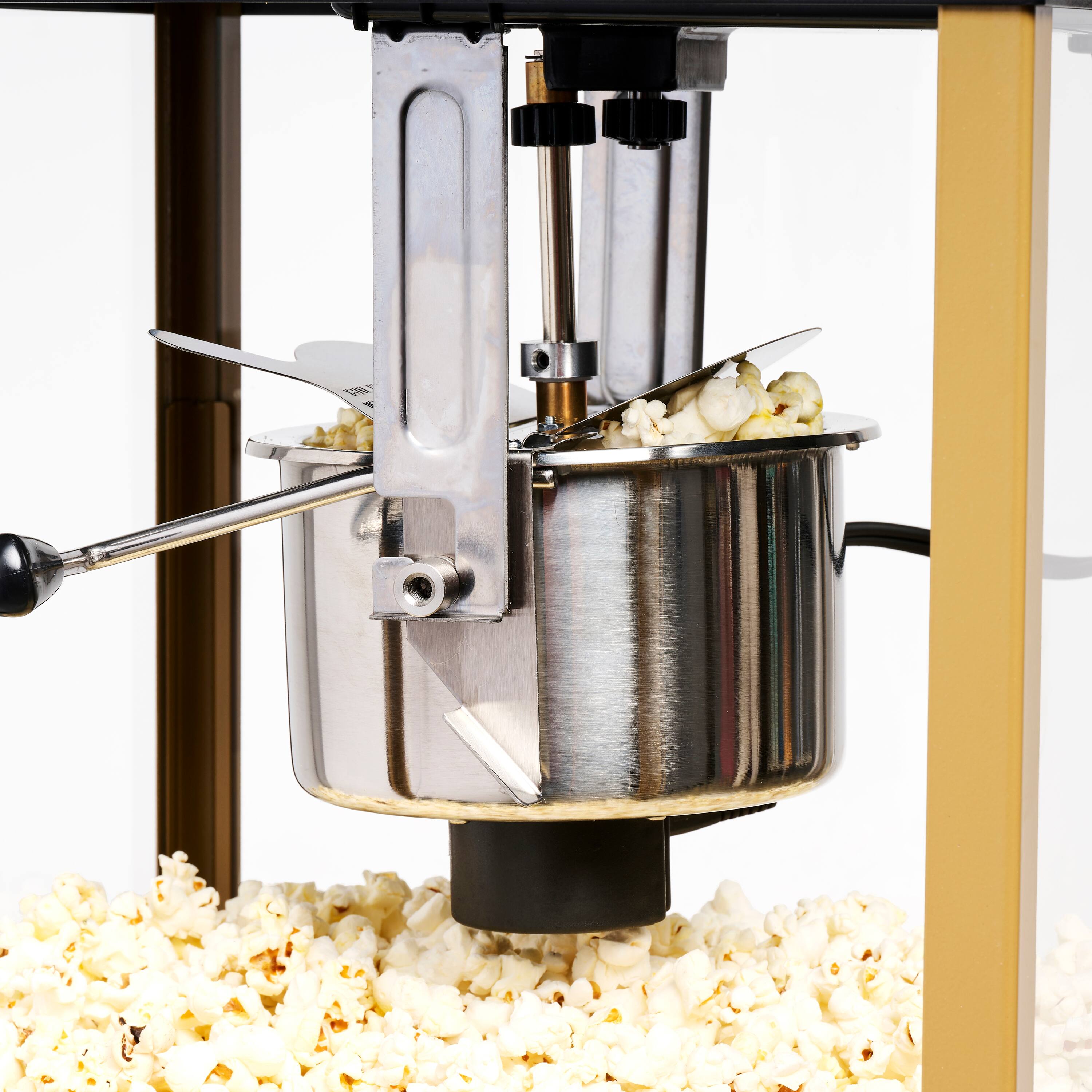 Alt View 6. Nostalgia - 2.5-oz. 10-Cup Popcorn Cart, 48-in. - Black.