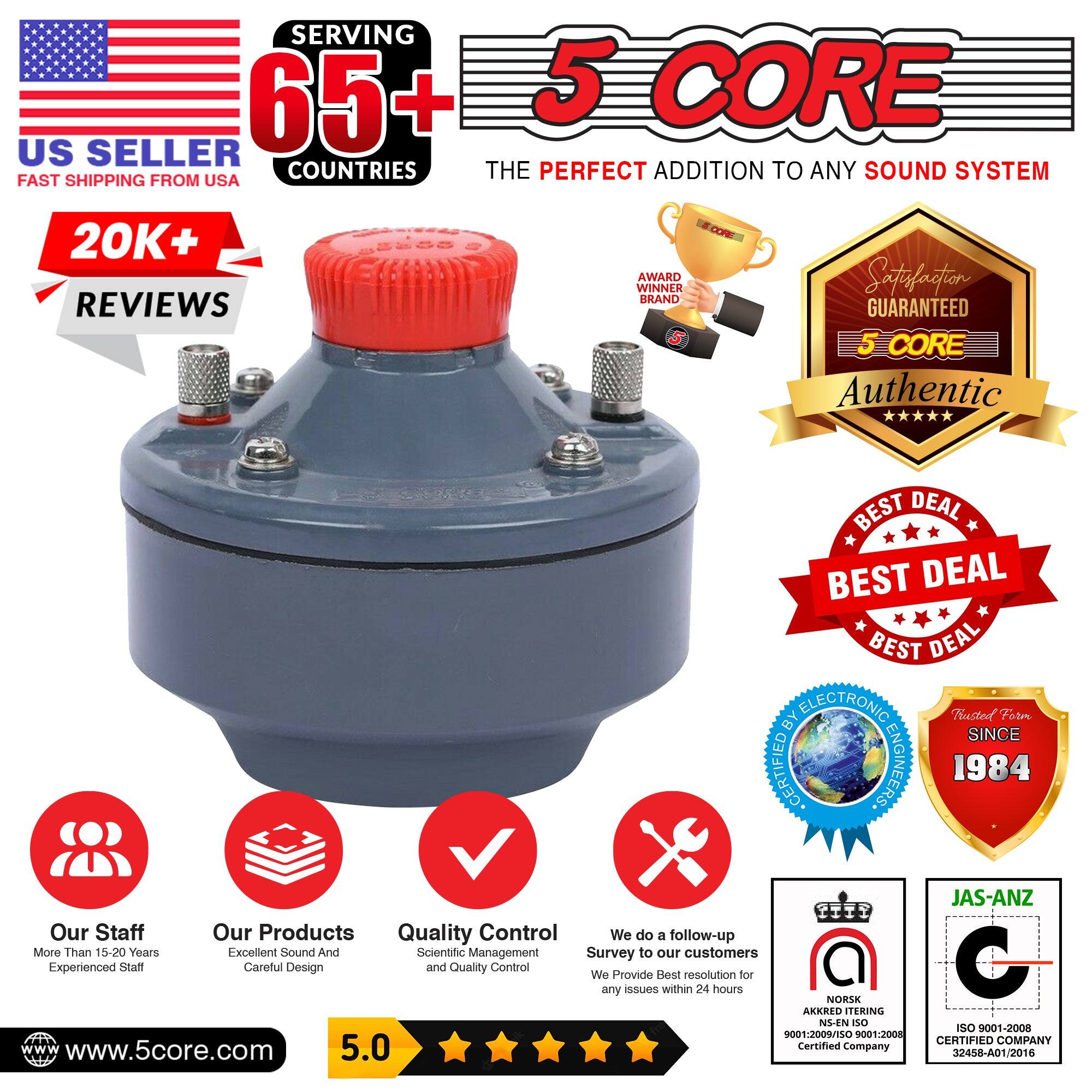 **5 Core**

**Serving 65+ US Seller Countries**

**The Perfect Addition to Any Sound System**

**Fast Shipping from USA**

**20K+ Reviews**

**Award Satisfaction Winner Brand**

**5 Core Authentic**

**Best Deal**

**Best Deal**

**Best Deal by Electronic Form**

**Certified Engineers Since 1984**

**Our Staff**

**Our Products**

**Quality Control**

**We do a follow-up**

**More Than 15-20 Years**

**Excellent Sound and Scientific Management**

**Survey to our Customers**

**Experienced Staff**

**Careful Design and Quality Control**

**We Provide Best Resolution for Any Issues within 24 Hours**

**NORSK AKKREDITERING NS-EN B 9001-2000/150 9001.2008**

**5.0 Certified Company**

**www.5core.com**

**JAS-ANZ ISO 9001-2000 Certified Company**

**22468-A01/2016**