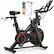 Angle. MERACH - MERACH S29 Magnetic Exercise Bike, Indoor Cycling Bike with Self-Developed App - Black.
