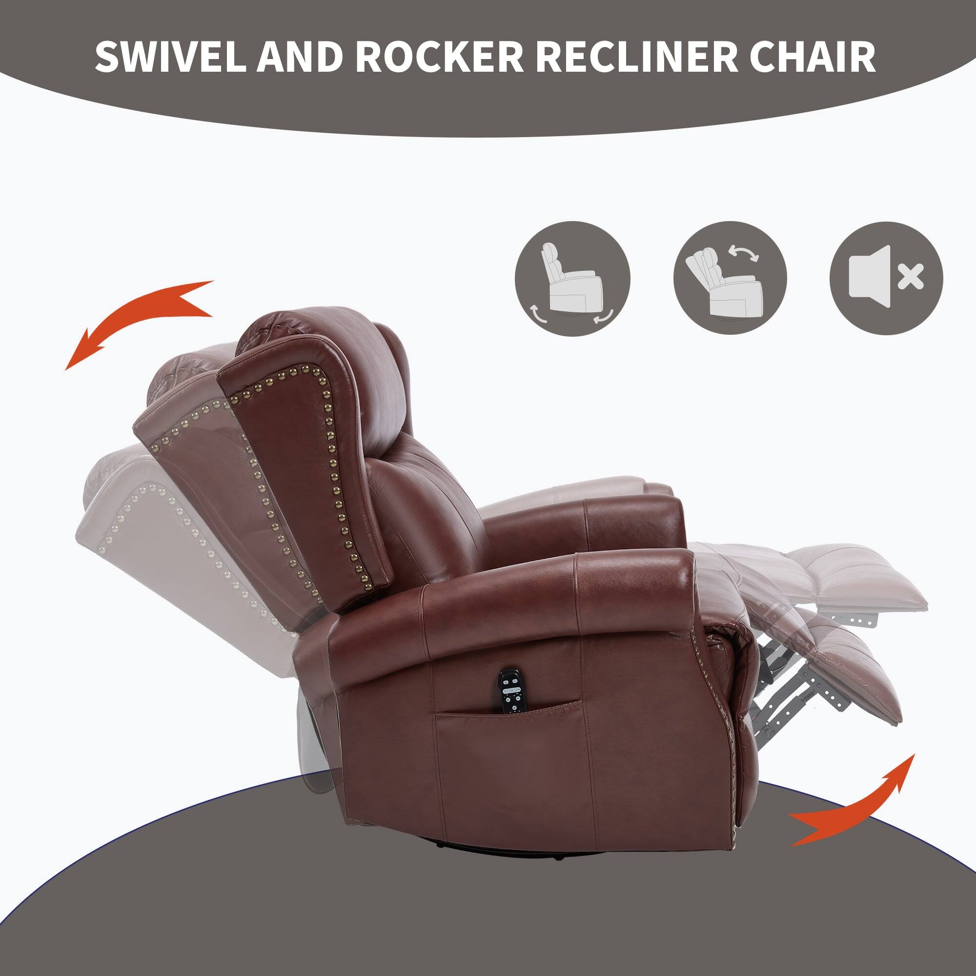 SWIVEL AND ROCKER RECLINER CHAIR