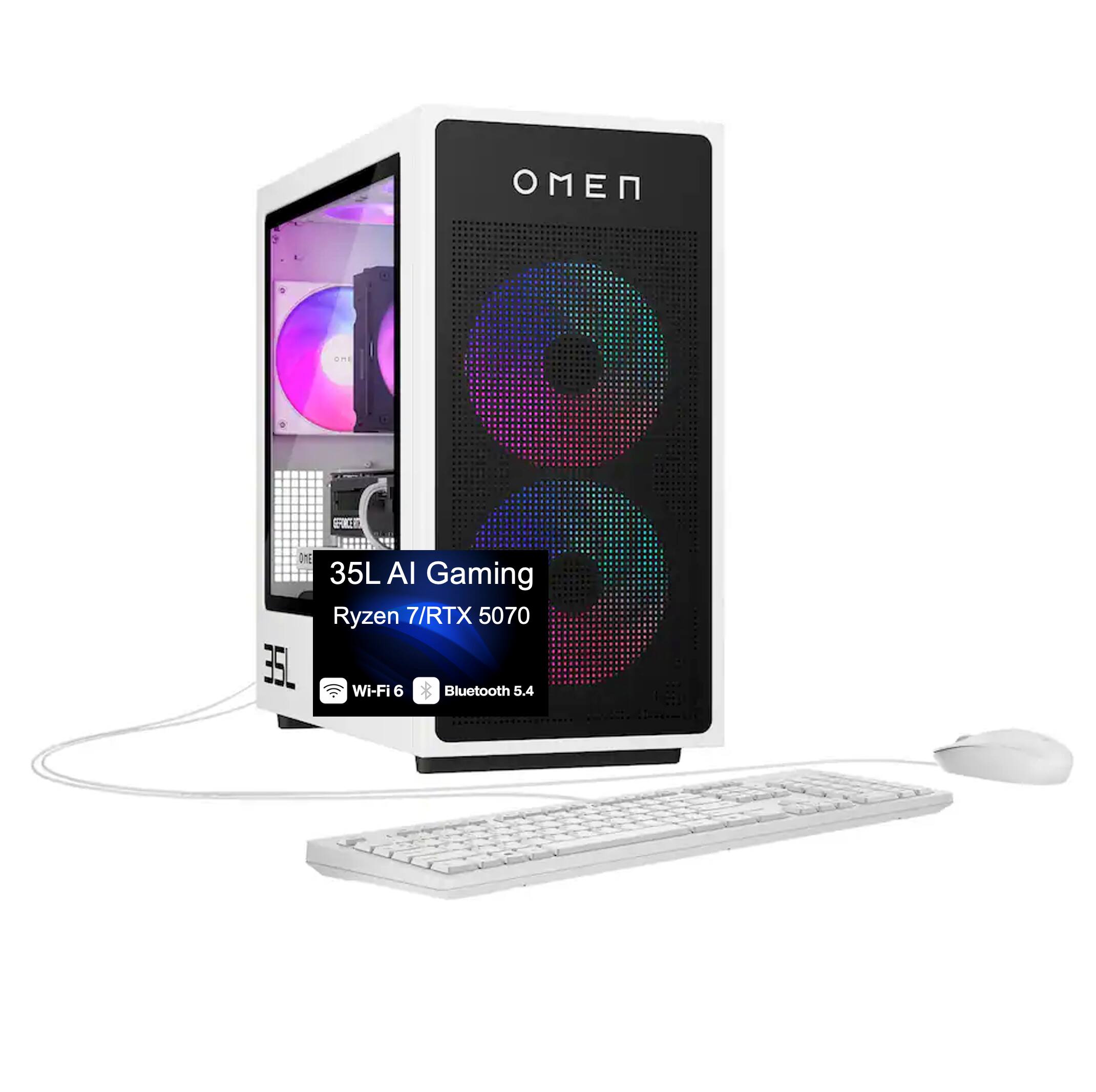 35L AI Gaming  
Ryzen 7/RTX 5070  
Wi-Fi 6  
Bluetooth 5.4