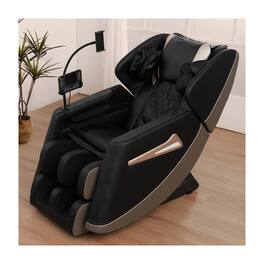 Boyel Living - Full Body Zero Gravity Massage Chair with 6-Roller Massage Heat Air Compression Foot Rollers Bluetooth - Black