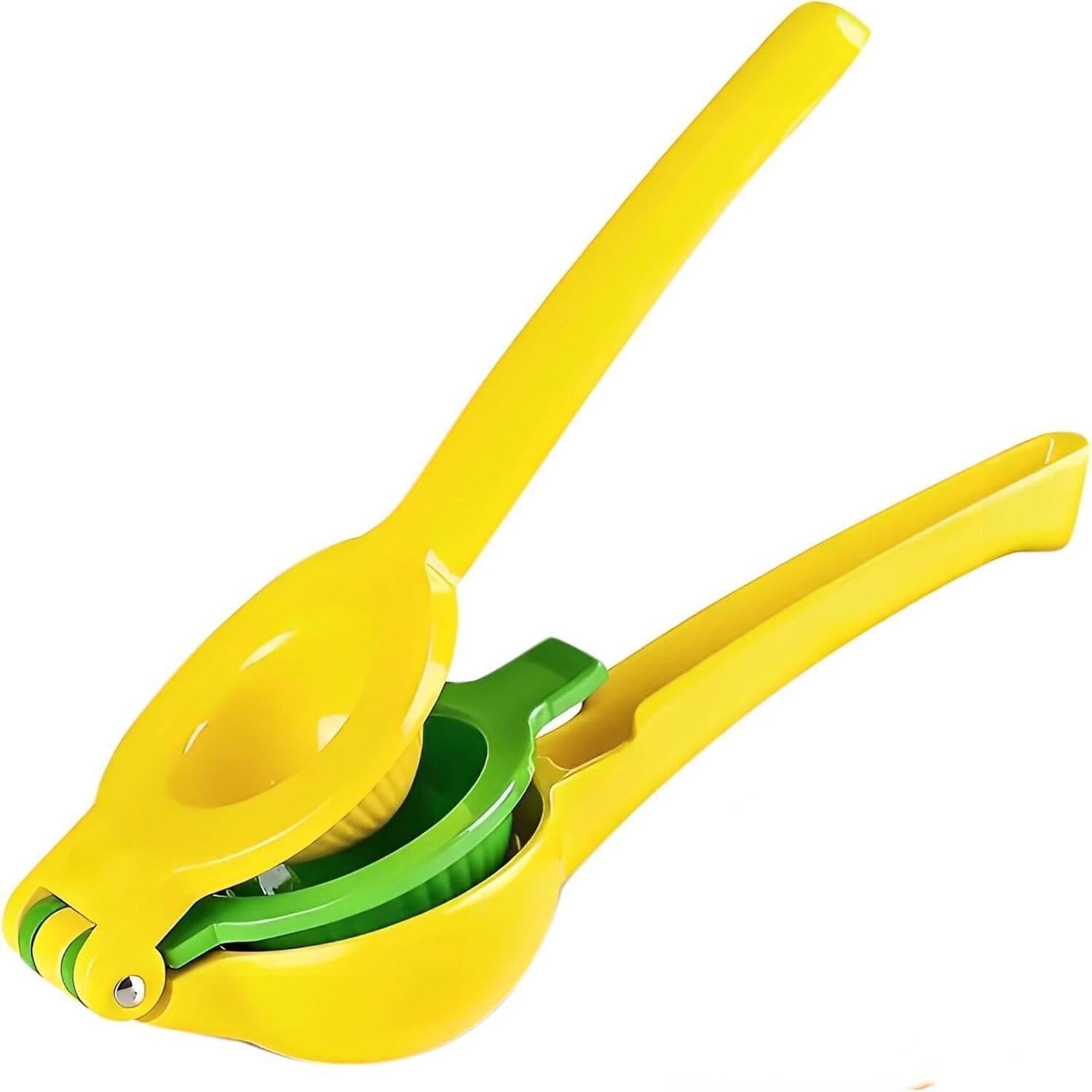 Front. Giantpower - 2 in 1 Metal Lemon Squeezer Hand Juicer Yellow - Yellow.