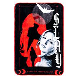 Silver Buffalo - Buffy The Vampire Slayer Fleece Throw Blanket | 45 x 60 Inches - Black