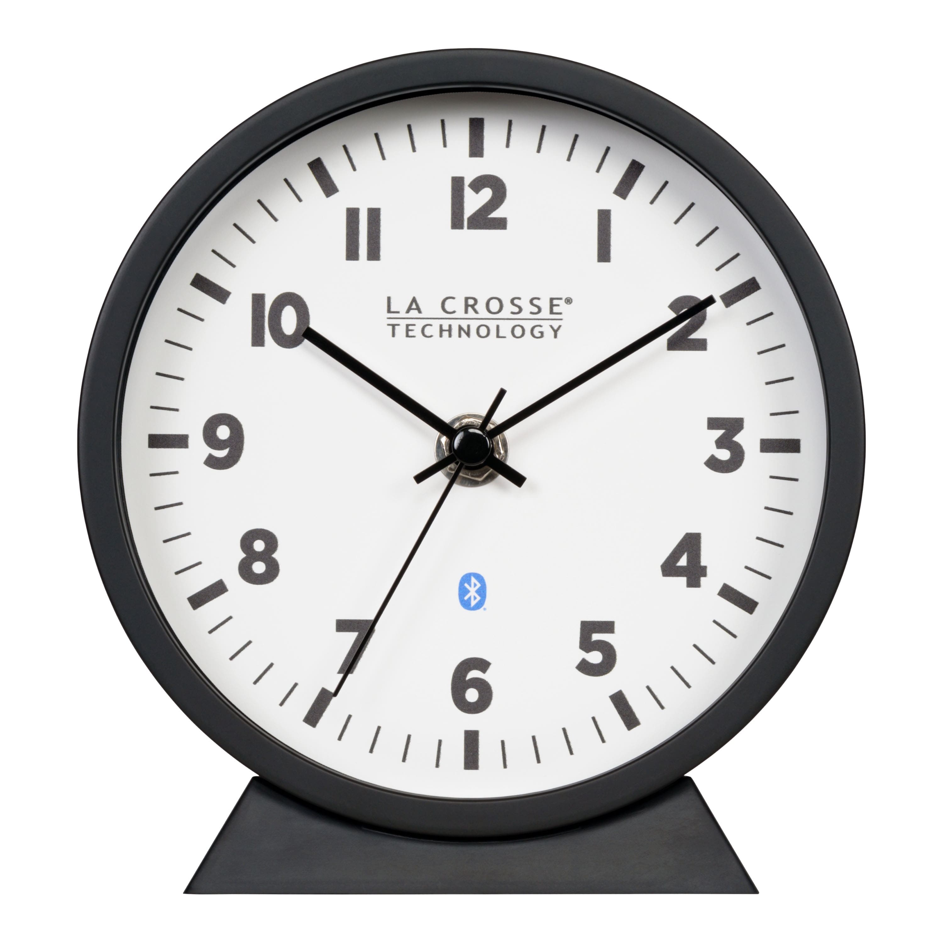 La Crosse Technology - Insta-Set Analog Table/Wall Clock with Bluetooth Technology - Black price history on PriceWatchPro