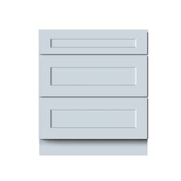 Boyel Living - Drawer Base Cabinets 34.5.Wx24in.H Ready to Assemble Kitchen Cabinets 3Drawers - DOVE GRAY