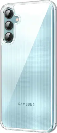 Left. SaharaCase - Hybrid-Flex Hard Shell Series Case for Samsung Galaxy A25 5G - Clear.
