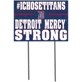 Jardine - Detroit Mercy Titans 18" x 24" Yard Sign - Navy