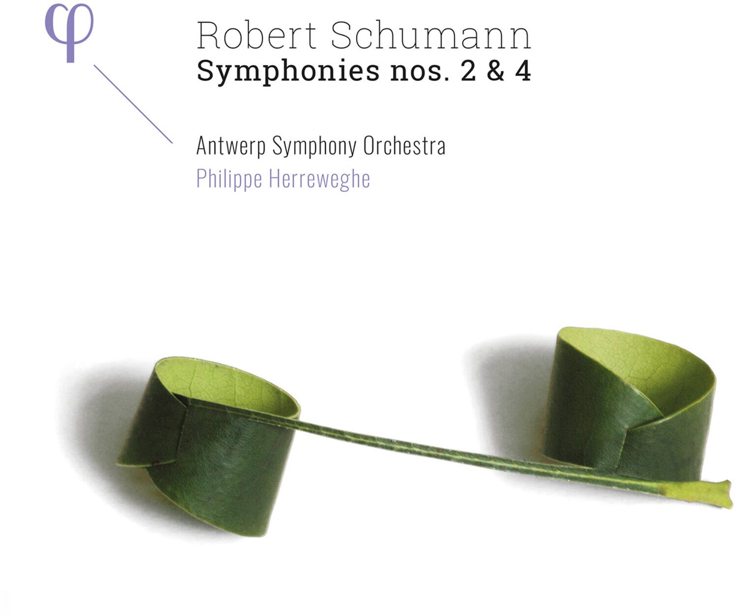 Schumann / Antwerp Symphony Orchestra / Herreweghe - Symphonies 2 & 4   - COMPACT DISCS [CD]