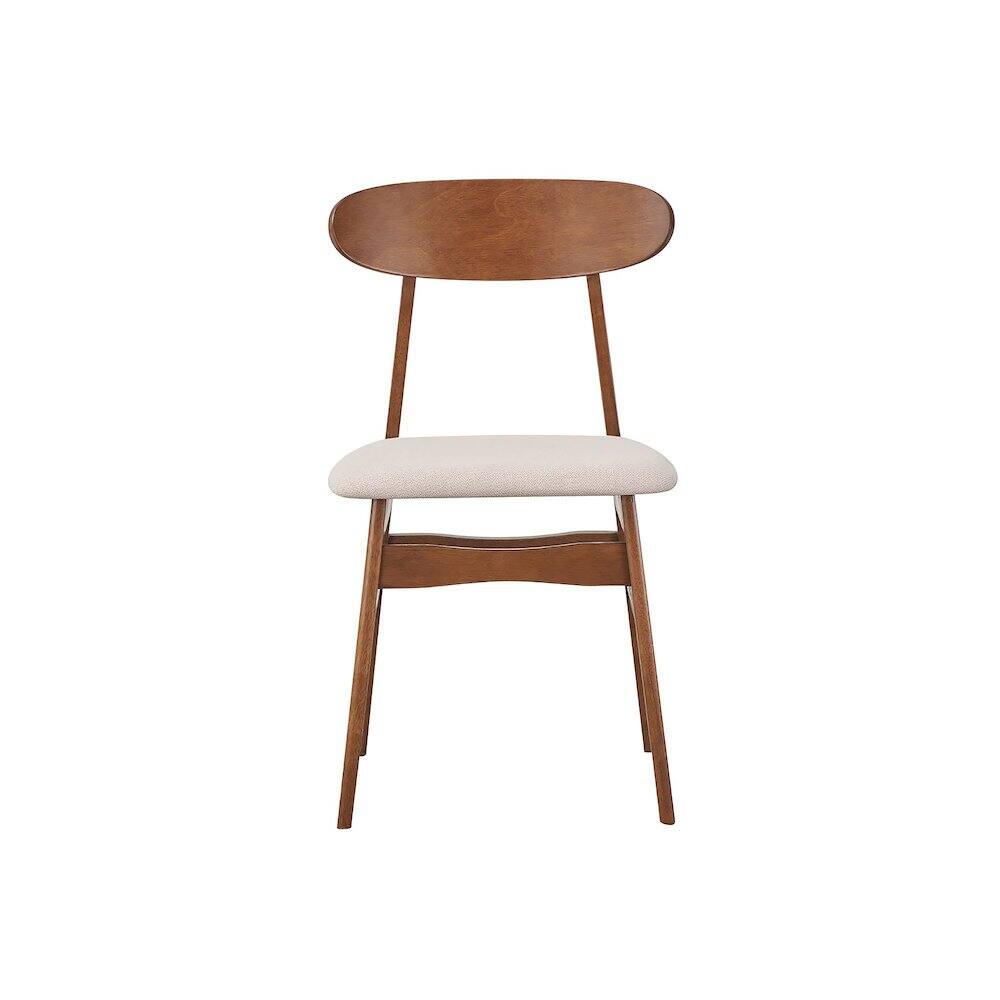 Alt View 4. New Classic Furniture - Morocco 7-Piece Wood Dining Set - Beige.