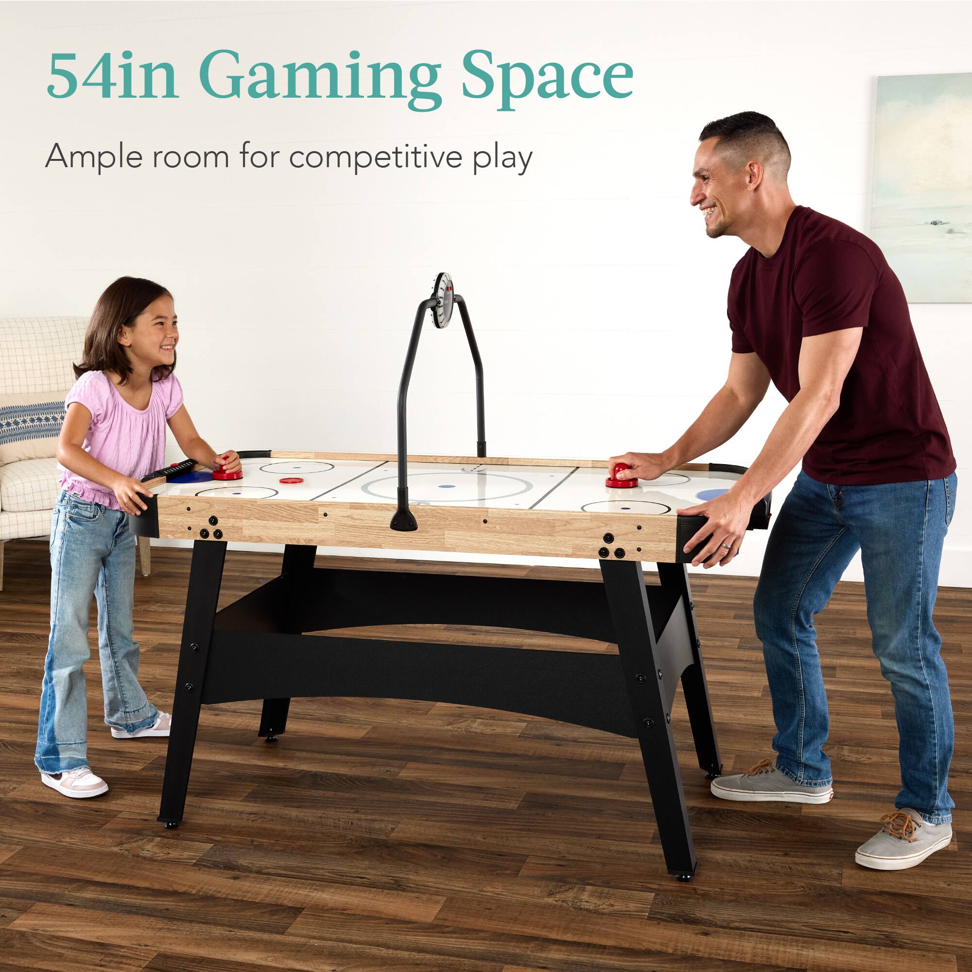 54in Gaming Space  
Ample room for competitive play