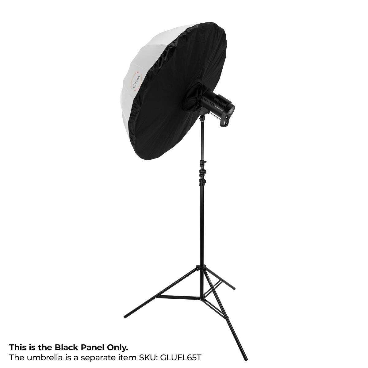 This is the Black Panel Only. The umbrella is a separate item SKU: GLUEL65T