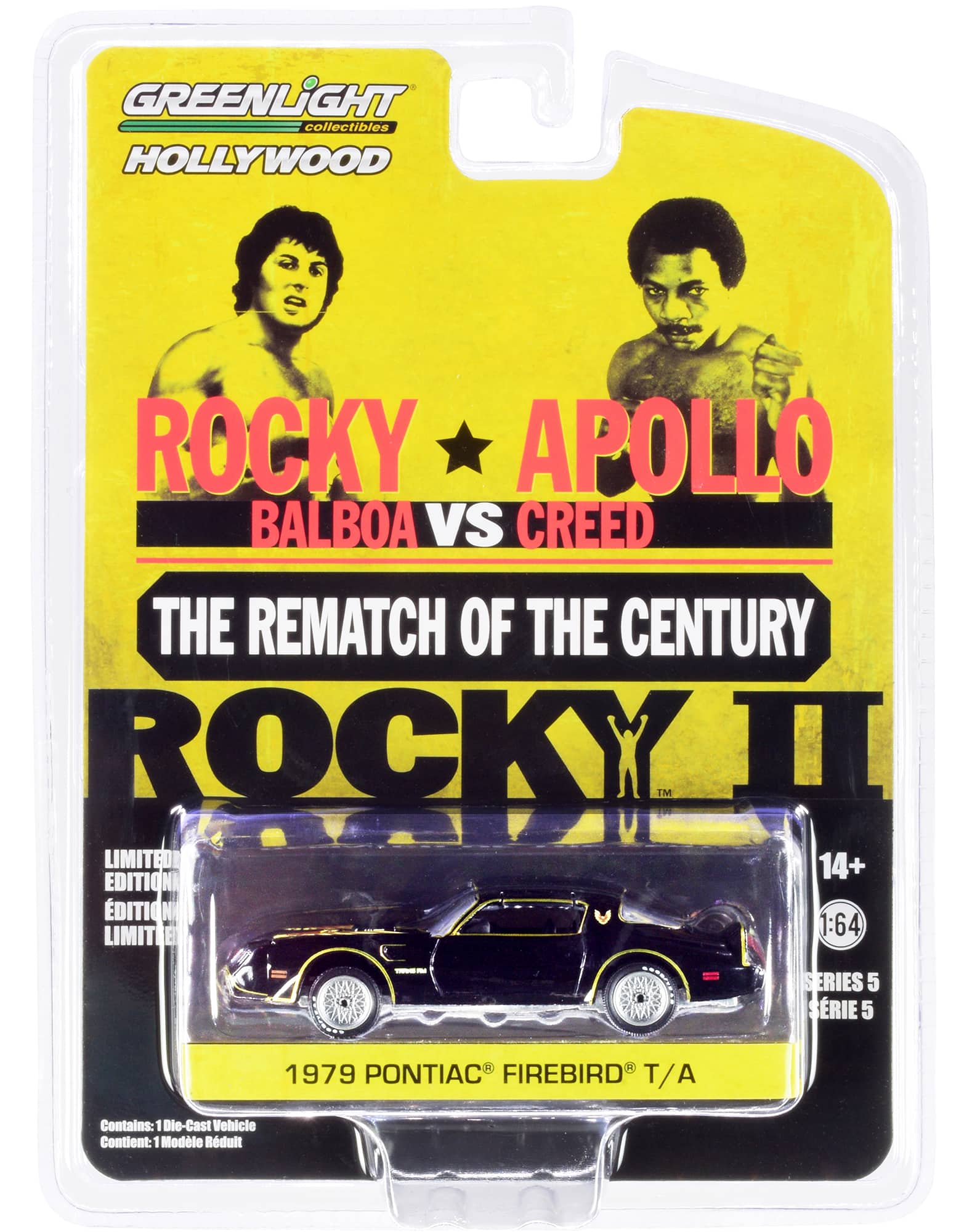"1979 Pontiac Firebird Trans Am T/A Black with Hood Bird ""Rocky II"" (1979) Movie 1/64 Diecast Model Car by Greenlight" price history on PriceWatchPro